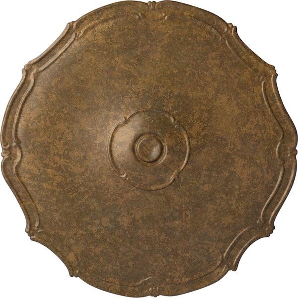 Ekena Millwork Pompeii Ceiling Medallion (Fits Canopies up to 2"), Hand-Painted Rubbed Bronze, 18 7/8"OD x 1 1/2"P CM18PORZS - main